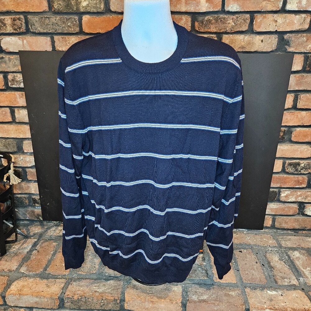 Brooks Brothers Merino Wool Crew Neck Sweater, XL
